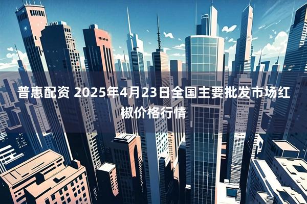 普惠配资 2025年4月23日全国主要批发市场红椒价格行情