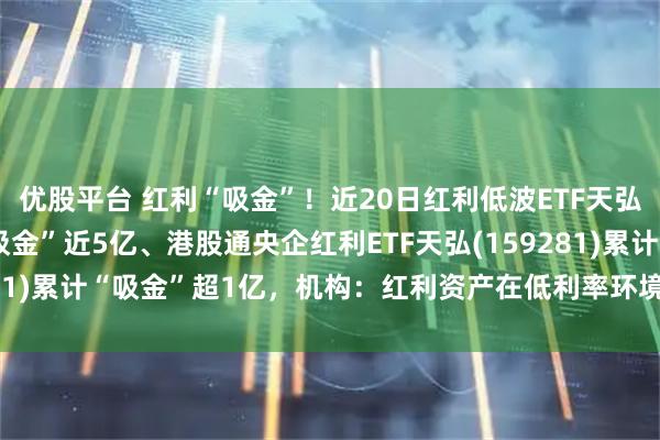 优股平台 红利“吸金”!近20日红利低波ETF天弘(159549)累计“吸金”近5亿、港股通央企红利ETF天弘(159281)累计“吸金”超1亿,机构:红利资产在低利率环境下具备配置价值